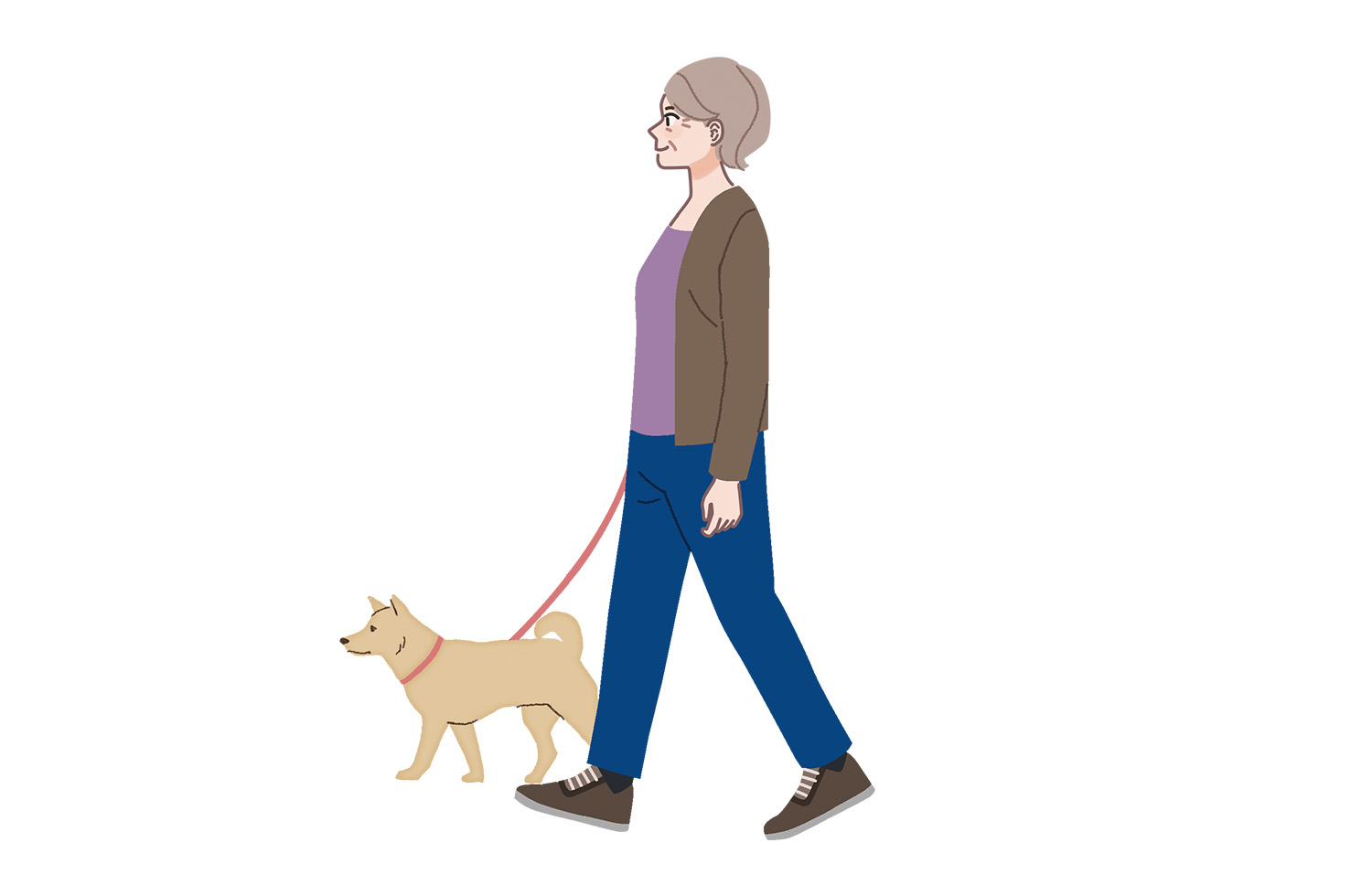 散歩のイラスト
