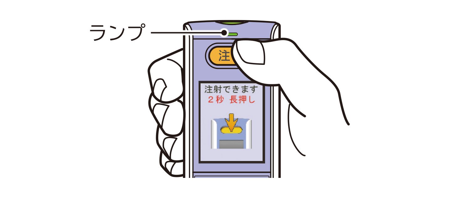 オスタバロインジェクターをもつイラスト