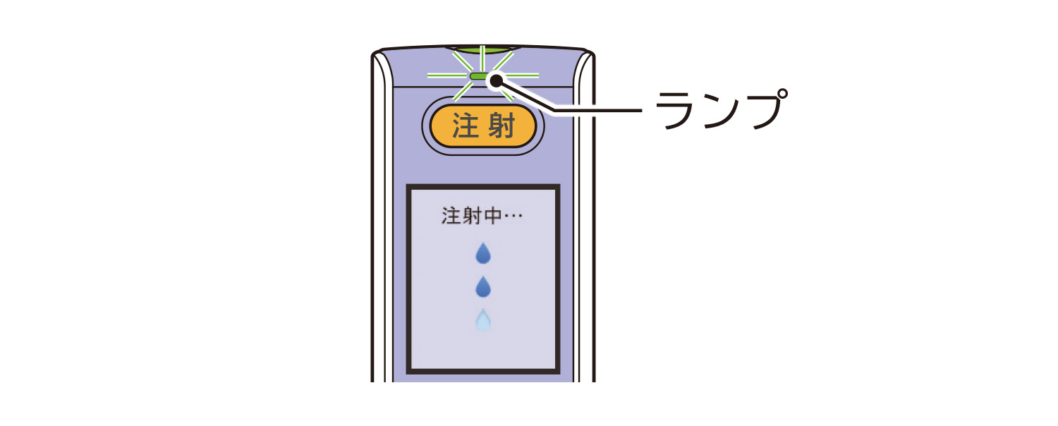 ランプが点滅するイラスト